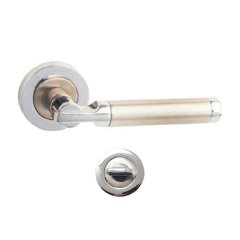 Nobel Çankaya Krom İnox Rozetli Kapı Kolu Wc Kapısı