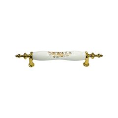 Eymen Polimer Kahve Çekirdeği Mobilya Kulp Antik Sarı 96 mm