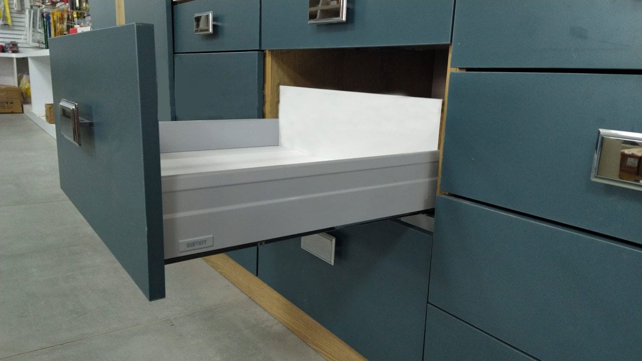 Samet Alphabox 35 cm Gri Bordürsüz Ray - onlinehirdavat.com