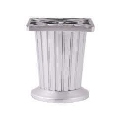 Eroğlu Çizgili Konik Mat Krom Plastik Ayak 6 cm