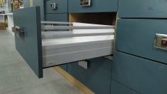 Samet Alphabox Yanaklı Gri Çekmece Rayı Çift Bordür - 50 cm