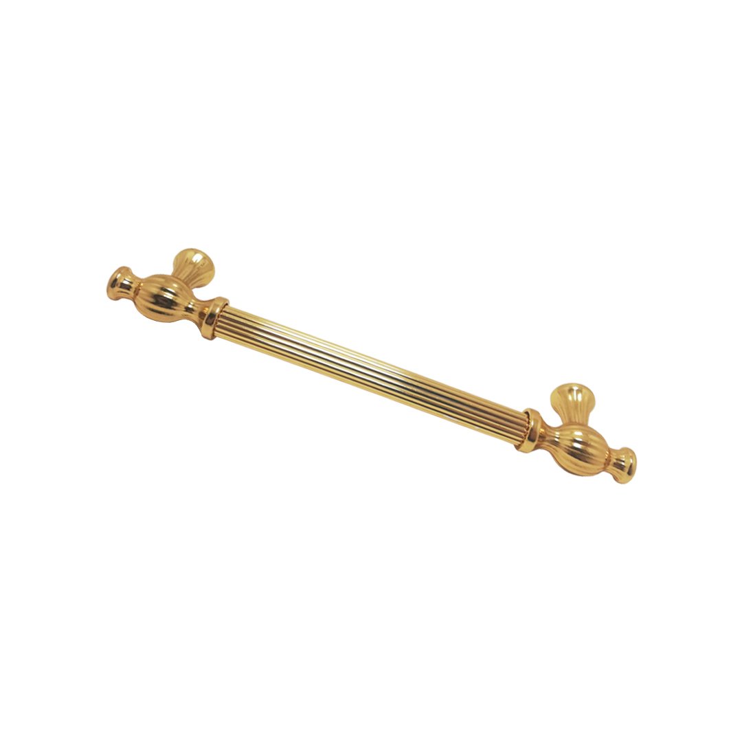 Metax Kesir Çizgili Mobilya Kulp Altın - 192 mm