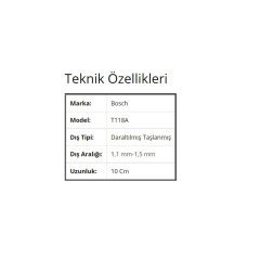 Dekupaj Bıçağı Bosch T144D Hızlı Kesim Serisi Ahşap İçin Testere