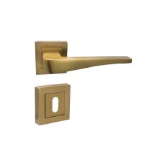 Hira Yasmin Kare Rozetli Kapı Kolu Oda-Antrasit