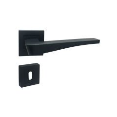 Hira Yasmin Kare Rozetli Kapı Kolu Oda-Antrasit