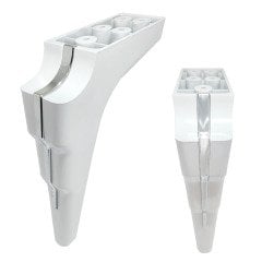 Oslo 18 cm Krom Ayak Beyaz