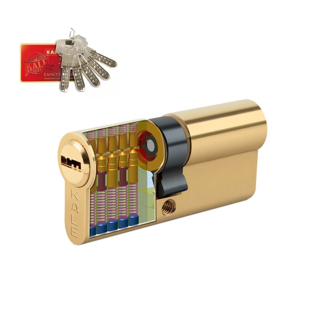 Kale Kilit 164 BNE Bilyalı Şifreli Çelik Pimli Barel 90 mm - Sarı