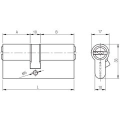 Kale Kilit 164 BNE Bilyalı Şifreli Çelik Pimli Barel 90 mm - Sarı