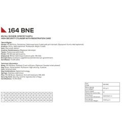 Kale Kilit 164 BNE Bilyalı Şifreli Çelik Pimli Barel 76 mm - Nikel