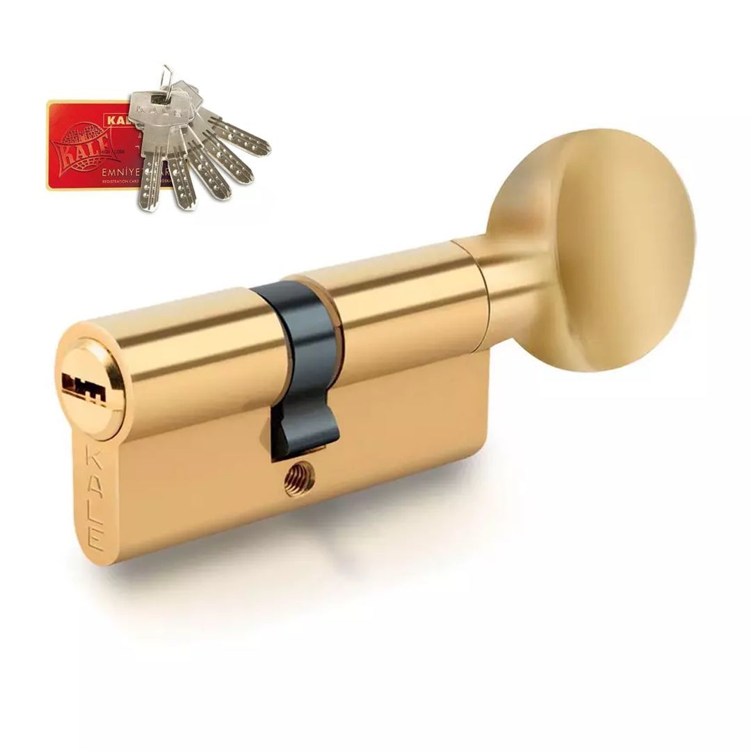 Kale Kilit 164 BME Mandallı Bilyalı Şifreli Çelik Pimli Barel 68 mm - Sarı